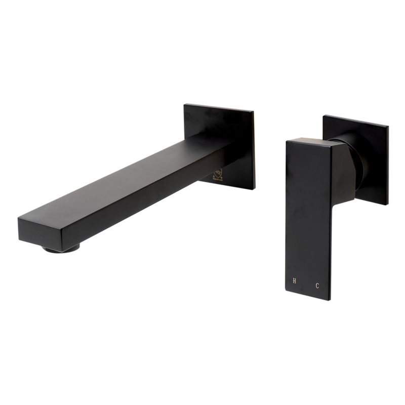 AB1468-BM Black Matte Single Lever Wallmount Bathroom Faucet