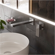 AB1468-BN Brushed Nickel Single Lever Wallmount Bathroom Faucet