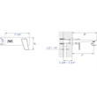 AB1472-BN Brushed Nickel Wall Mounted Bathroom Faucet