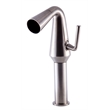 AB1792-BN Brushed Nickel Single Hole Tall Cone Waterfall Bathroom Faucet