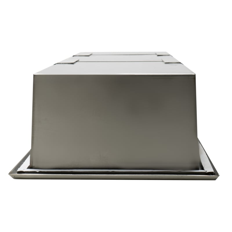 ALFI brand ABN0836-BSS 8 x 36 Stainless Steel Vertical  Bath Shower Niche