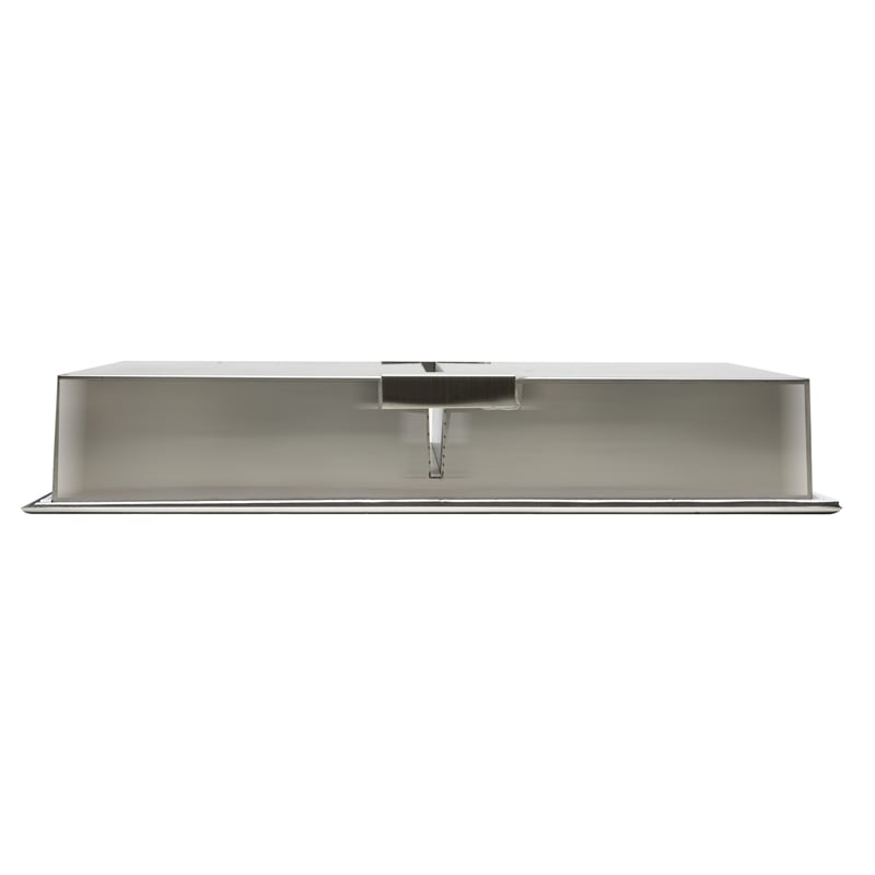 ALFI brand ABN1224-BSS 12 x 24 Stainless Steel Vertical Bath Shower Niche