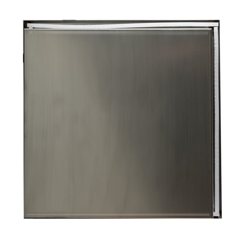ALFI brand ABN1616-BSS 16 x 16 Stainless Steel Square Bath Shower Niche