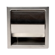 ALFI brand ABTP77-BSS Stainless Steel Recessed Toilet Paper Holder with Cover