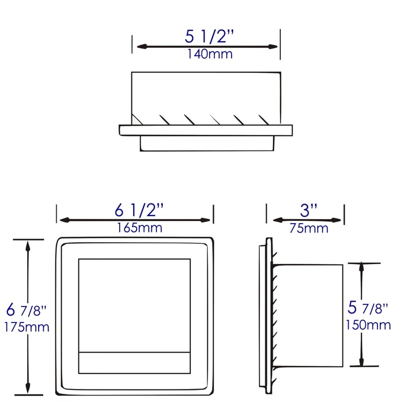 ALFI brand ABTP77-PSS Stainless Steel Recessed Toilet Paper Holder with Cover