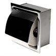 ALFI brand ABTP77-PSS Stainless Steel Recessed Toilet Paper Holder with Cover