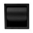 ALFI brand ABTPC77-BLA Black Matte Stainless Steel Recessed Toilet Paper Holder with Cover