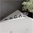 EAGO AM175-R 5' White Acrylic Whirlpool Bathtub - Drain on Left