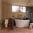 EAGO AM1800 6 ft White Acrylic Free Standing Air Bubble Bathtub