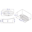 EAGO AM1800 6 ft White Acrylic Free Standing Air Bubble Bathtub