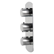 ALFI brand AB4101-PC Chrome 4-Way Thermostatic Valve Shower Mixer /w Round Knobs