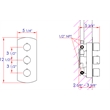 ALFI brand AB4101-PC Chrome 4-Way Thermostatic Valve Shower Mixer /w Round Knobs
