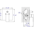 ALFI brand AB5601-BM Black Shower Valve with Square Lever Handle and Diverter