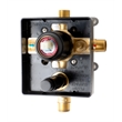ALFI brand AB5601-BM Black Shower Valve with Square Lever Handle and Diverter