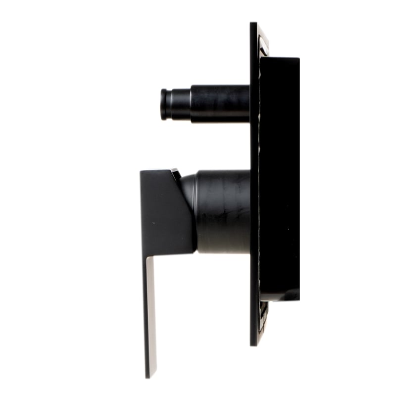 ALFI brand AB5601-BM Black Shower Valve with Square Lever Handle and Diverter