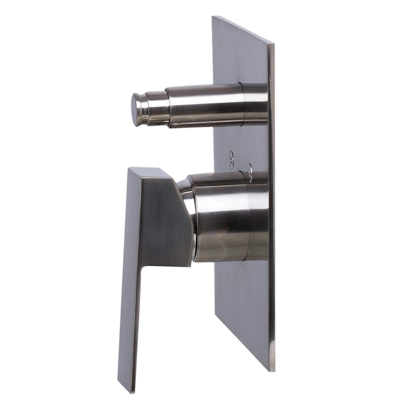 ALFI brand AB5601-BN Shower Valve Mixer with Square Lever Handle and Diverter