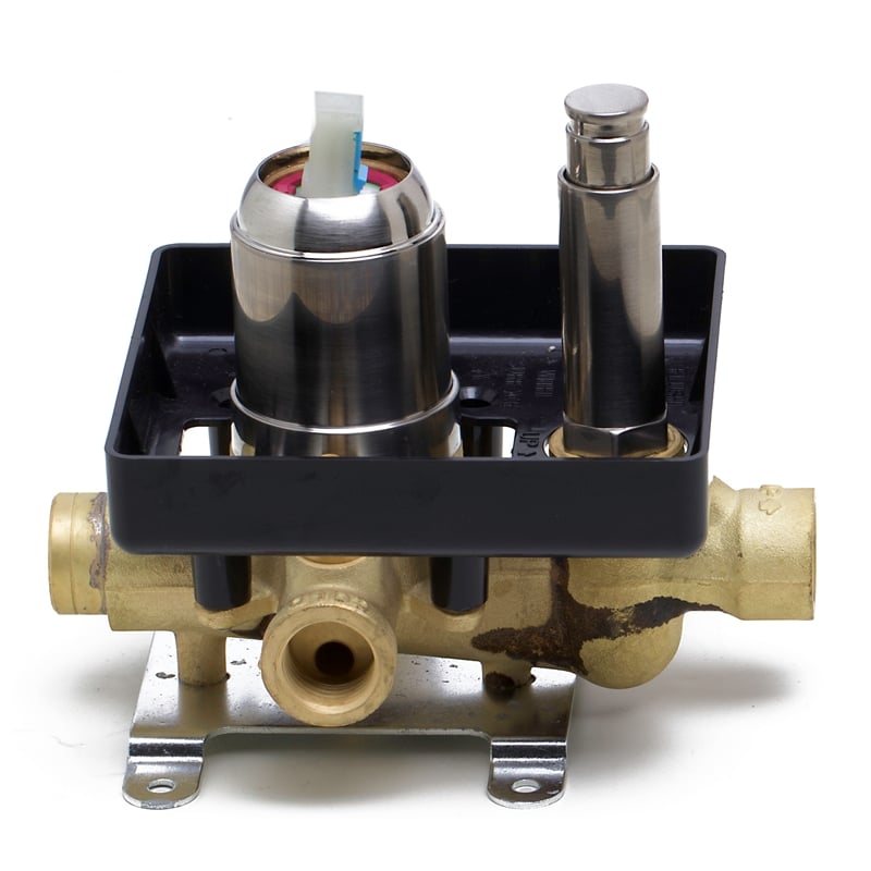 ALFI brand AB5601-BN Shower Valve Mixer with Square Lever Handle and Diverter