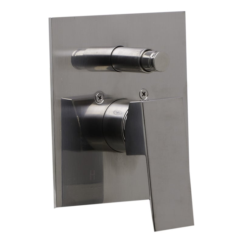 ALFI brand AB5601-BN Shower Valve Mixer with Square Lever Handle and Diverter