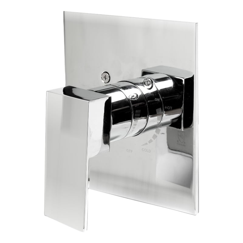 ALFI brand AB6701-PC Chrome Modern Square Pressure Balanced Shower Mixer
