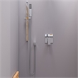 ALFI brand AB6801-PC Chrome Square Pressure Balanced Shower Mixer with Diverter