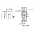 ALFI brand AB6801-PC Chrome Square Pressure Balanced Shower Mixer with Diverter