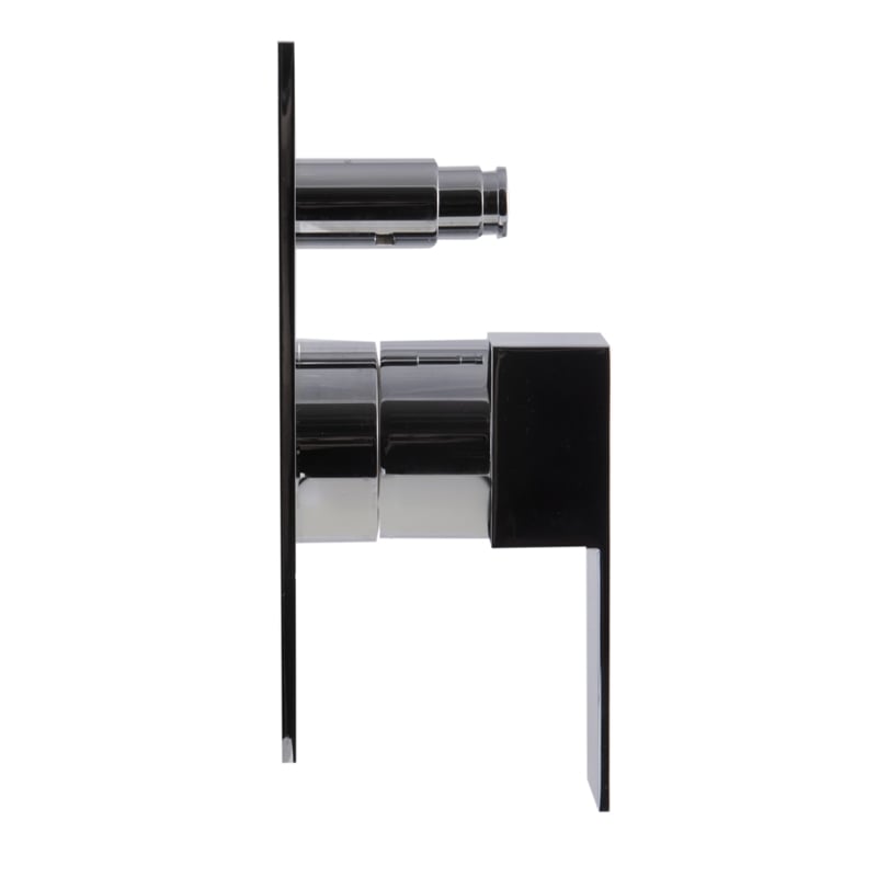 ALFI brand AB6801-PC Chrome Square Pressure Balanced Shower Mixer with Diverter
