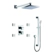 ALFI brand AB2287-PC Chrome 3 Way Thermostatic Shower Set with Body Sprays