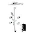 ALFI brand AB2287-PC Chrome 3 Way Thermostatic Shower Set with Body Sprays