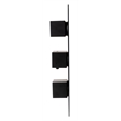 ALFI brand AB2801-BM Black 3-Way Thermostatic Valve Shower Mixer Square Knobs