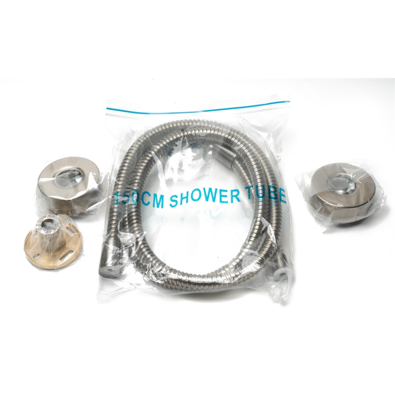 ALFI brand AB2862-BN Brushed Nickel Square Style Thermostatic Exposed Shower Set
