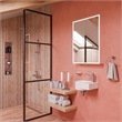 ALFI brand AB2862-BN Brushed Nickel Square Style Thermostatic Exposed Shower Set