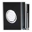 ALFI brand ABSP55B Black Shower Panel with 2 Body Sprays and Rain Shower Head