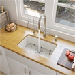 ALFI brand AB503UM-W 24 inch White Single Bowl Fireclay Undermount Kitchen Sink
