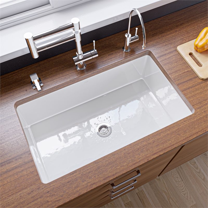 ALFI brand ABF3219SUD-W Fireclay White 32