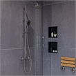ALFI brand AB2867-BN Brushed Nickel Round Style Thermostatic Exposed Shower Set