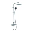 ALFI brand AB2867-PC Polished Chrome Round Style Thermostatic Exposed Shower Set