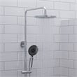 ALFI brand AB2867-PC Polished Chrome Round Style Thermostatic Exposed Shower Set