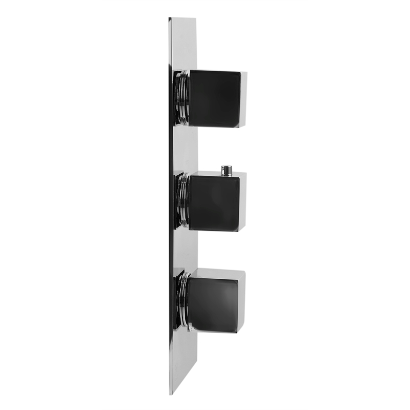 ALFI brand AB2901-PC 4-Way Thermostatic Valve Shower Mixer /w Square Knobs