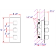 ALFI brand AB2901-PC 4-Way Thermostatic Valve Shower Mixer /w Square Knobs