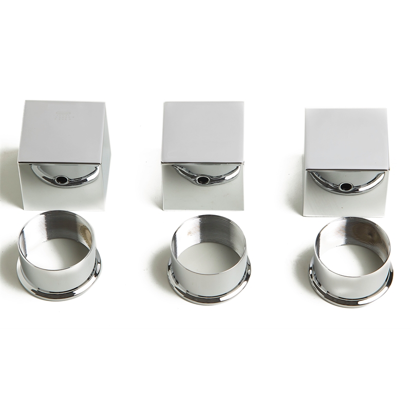 ALFI brand AB2901-PC 4-Way Thermostatic Valve Shower Mixer /w Square Knobs
