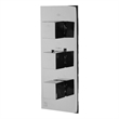 ALFI brand AB2901-PC 4-Way Thermostatic Valve Shower Mixer /w Square Knobs