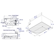 EAGO AM124ETL-L 6 ft Right Drain Corner Acrylic White Whirlpool Bathtub for Two