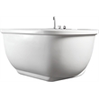 EAGO AM128ETL 6 ft Acrylic White Whirlpool Bathtub w Fixtures