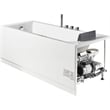 EAGO AM154ETL-L5 5 ft Acrylic White Rectangular Whirlpool Bathtub w Fixtures