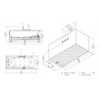 EAGO AM154ETL-L5 5 ft Acrylic White Rectangular Whirlpool Bathtub w Fixtures