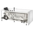 EAGO AM154ETL-L5 5 ft Acrylic White Rectangular Whirlpool Bathtub w Fixtures