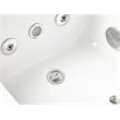 EAGO AM154ETL-L5 5 ft Acrylic White Rectangular Whirlpool Bathtub w Fixtures