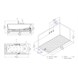 EAGO AM154ETL-L6 6 ft Acrylic White Rectangular Whirlpool Bathtub w Fixtures