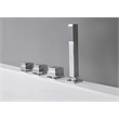EAGO AM154ETL-R5 5 ft Acrylic White Rectangular Whirlpool Bathtub w Fixtures