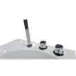 EAGO AM189ETL-R 6 ft Left Drain White Acrylic Whirlpool Bathtub w Fixtures